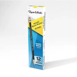 Pencils|Paper Mate Mirado Black Warrior Wooden Pencil, 2.2mm, #2 Soft Lead, Dozen (2254)