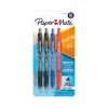 Pens|Paper Mate Profile Retractable Gel Pen, Medium Point, Assorted Ink, 4/Pack (2095469)