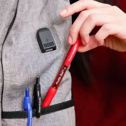 Pens|Paper Mate Profile Retractable Ballpoint Pen, Medium Point, Blue Ink, Dozen (2095462)