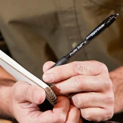 Pens|Paper Mate Profile Retractable Ballpoint Pen, Medium Point, Blue Ink, Dozen (2095462)