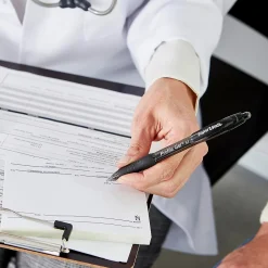 Pens|Paper Mate Profile Retractable Ballpoint Pen, Medium Point, Blue Ink, Dozen (2095462)