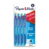Pens|Paper Mate Profile Retractable Ballpoint Pen, Bold Point, Blue Ink, 4/Pack (89472)