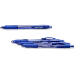 Pens|Paper Mate Profile Retractable Ballpoint Pen, Bold Point, Blue Ink, 4/Pack (89472)