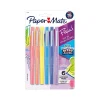 Pens|Paper Mate Retro Accents Felt Pen, Medium Point, Assorted Ink, 6/Pack (2097888)