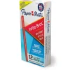 Pens|Paper Mate Write Bros. Ballpoint Pen, Medium Point, Red Ink, 1 Dozen (3321131)