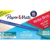 Pens|Paper Mate Write Bros. Ballpoint Pen, Bold Point, Blue Ink, Dozen (2124513)