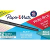 Pens|Paper Mate Write Bros. Ballpoint Pen, Bold Point, Black Ink, Dozen (2124520)