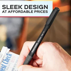 Pens|Paper Mate Write Bros. Grip Ballpoint Pen, Medium Point, Black Ink, Dozen (8807987)