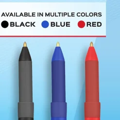 Pens|Paper Mate Write Bros. Grip Ballpoint Pen, Medium Point, Black Ink, Dozen (8807987)