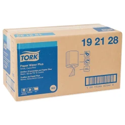 Tork Paper Wiper Plus, 9.8 x 15.2, White, 300/Roll, 2 Rolls/Carton