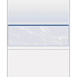 Security & Carbon*Paris DocuGard Standard 8.5" x 11" Business Security Check In Middle, 24 lbs., Blue Marble, 500 Sheets/Ream (PRB04509)