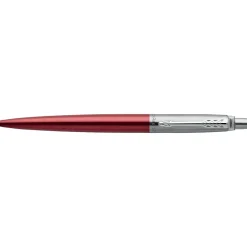 Pens|Parker Jotter Kensington Red CT Retractable Ballpoint Pen, Medium Point, Blue Ink (1953241)