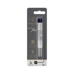 Pens|Parker Quinkflow Ballpoint Pen Refill, 0.7 mm, Medium Point, Black Ink, 3/Pack (2119151)