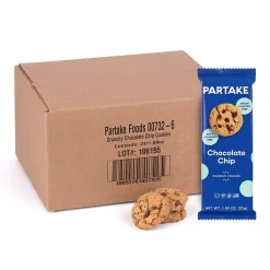 Partake Crunchy Chocolate Chip Cookie Snack Pack, 1.09 oz, 24/Pack (220-02417)