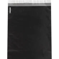 Best Partners Brand Colored Poly Mailers, 14.5" x 19", Black, 100/Case (CPM1419BK)