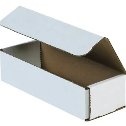New Partners Brand Corrugated Mailers, 16" x 6" x 4", White, 50/Bundle (M1664)