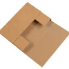 Sale Partners Brand Easy-Fold Mailers, 14 1/4" x 11 1/4" x 2", Kraft, 50/Bundle (M14112BFK)