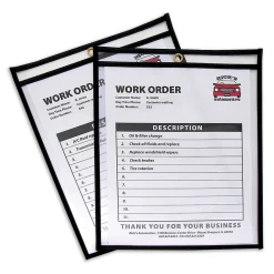 Sheet Protectors|Partners Brand Job Ticket Holder, 8-1/2" x 11", 25/Pack (JTH104)