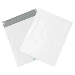 Online Partners Brand Peel & Seal Expansion Poly Mailer, 10" x 13", White, 100/Carton (EPM10132)