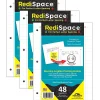Filler Paper|Pathways for Learning RediSpace® Wide Ruled Notebook Filler Paper, 10.5" x 8", White, 48 Sheets Per Pack, 3 Packs (RS-48FP-3)