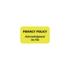 Labels|Medical Arts Press Patient Record Medical Labels, Privacy Policy, Fluorescent Chartreuse, 0.875 x 1.5 inch, 500 Labels