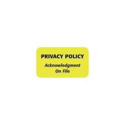 Labels|Medical Arts Press Patient Record Medical Labels, Privacy Policy, Fluorescent Chartreuse, 0.875 x 1.5 inch, 500 Labels