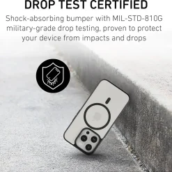 PEEL Bumper Series MagSafe Phone Case for iPhone 15 Pro Case, Shock Absorbing, Black (I15_PRO_BUMPER_BLACK)