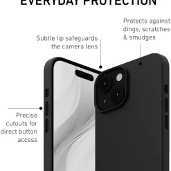 PEEL Magnetic MagSafe Phone Case for iPhone 15, Black (I15 6.1 MAGSAFE BLAC)