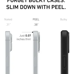 PEEL Magnetic MagSafe Phone Case for iPhone 15 Plus, Clear (I15 PLUS MAGSAFE CLE)