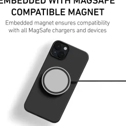 PEEL Magnetic MagSafe Phone Case for iPhone 15 Plus, Black (I15 PLUS MAGSAFE BLA)