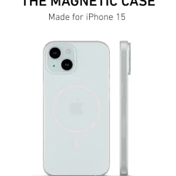 PEEL Magnetic Thin Series MagSafe Phone Case for iPhone 15 Case, Clear (I15 6.1 MAGSAFE CLEA)