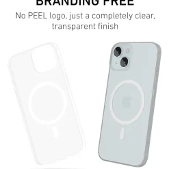PEEL Magnetic Thin Series MagSafe Phone Case for iPhone 15 Case, Clear (I15 6.1 MAGSAFE CLEA)