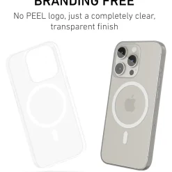 PEEL Magnetic Thin Series MagSafe Phone Case for iPhone 15 Pro Case, Clear (I15 PRO MAGSAFE CLEA)