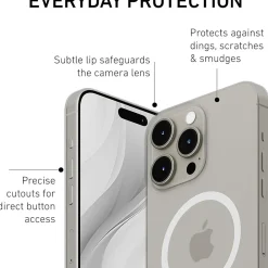 PEEL Magnetic Thin Series MagSafe Phone Case for iPhone 15 Pro Max Case, Clear (I15 PROMAX MAGSAFE C)