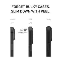PEEL Magnetic Thin Series MagSafe Phone Case for iPhone 16 Case, Black (I16_STD_MAG_BLK)