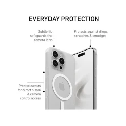 PEEL Magnetic Thin Series MagSafe Phone Case for iPhone 16 Pro Case, Clear (I16_PRO_MAG_CLR)