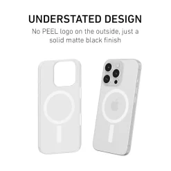 PEEL Magnetic Thin Series MagSafe Phone Case for iPhone 16 Pro Case, Clear (I16_PRO_MAG_CLR)