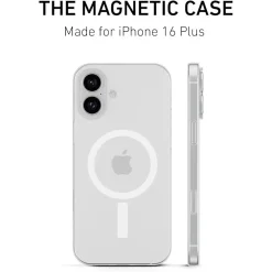 PEEL Magnetic Thin Series MagSafe Phone Case for iPhone 16 Plus Case, Clear (I16_PLS_MAG_CLR)