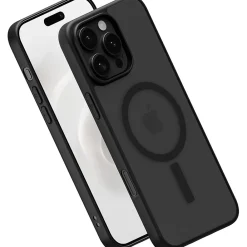 PEEL MagSafe Bumper Phone Case for iPhone 16 Pro Max, Shock Absorbing, Black (i16_PMX_BMP_BLK)