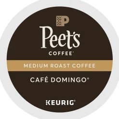 Peet's Coffee Café Domingo Coffee Keurig® K-Cup® Pods, Medium Roast, 22/Box (6543)