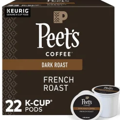 Peet's Coffee French Roast Coffee Keurig® K-Cup® Pods, Dark Roast, 22/Box (6545XX)