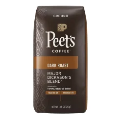 Peet's Coffee Major Dickason's Blend Ground Coffee, Dark Roast, 10.5 oz. (836261)