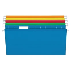 Hanging File Folders|Pendaflex Box Bottom Hanging File Folders, Letter Size, , 25/Box (PFX 04152x2 ASST) Assorted Colors