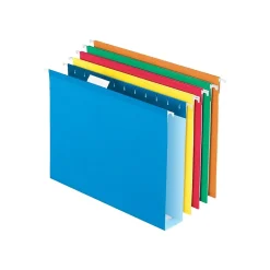 Hanging File Folders|Pendaflex Box Bottom Hanging File Folders, Letter Size, , 25/Box (PFX 04152x2 ASST) Assorted Colors