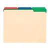 File Folders|Pendaflex Color Tab File Folders, 3-Tab, Letter Size, Manila, 50/Box (84101)