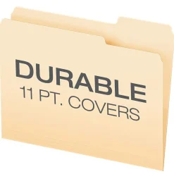 File Folders|Pendaflex Double Stuff® 3-Tab File Folder, Letter Size, , 50/Box (ESS54459) Manila