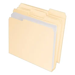 File Folders|Pendaflex Double Stuff® 3-Tab File Folder, Letter Size, , 50/Box (ESS54459) Manila