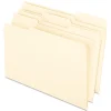 File Folders|Pendaflex EarthWise Recycled File Folder, 1/3-Cut Tab, Legal Size, Assorted, 100/Box (76520)
