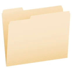 File Folders|Pendaflex Essentials File Folders, 1/3-Cut Tab, Letter Size, Manila, 100/Box (752 1/3)