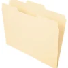 File Folders|Pendaflex Essentials File Folder, 1/3-Cut Tab, Center Position, Letter Size, Manila, 100/Box (PFX 752 1/3-2)